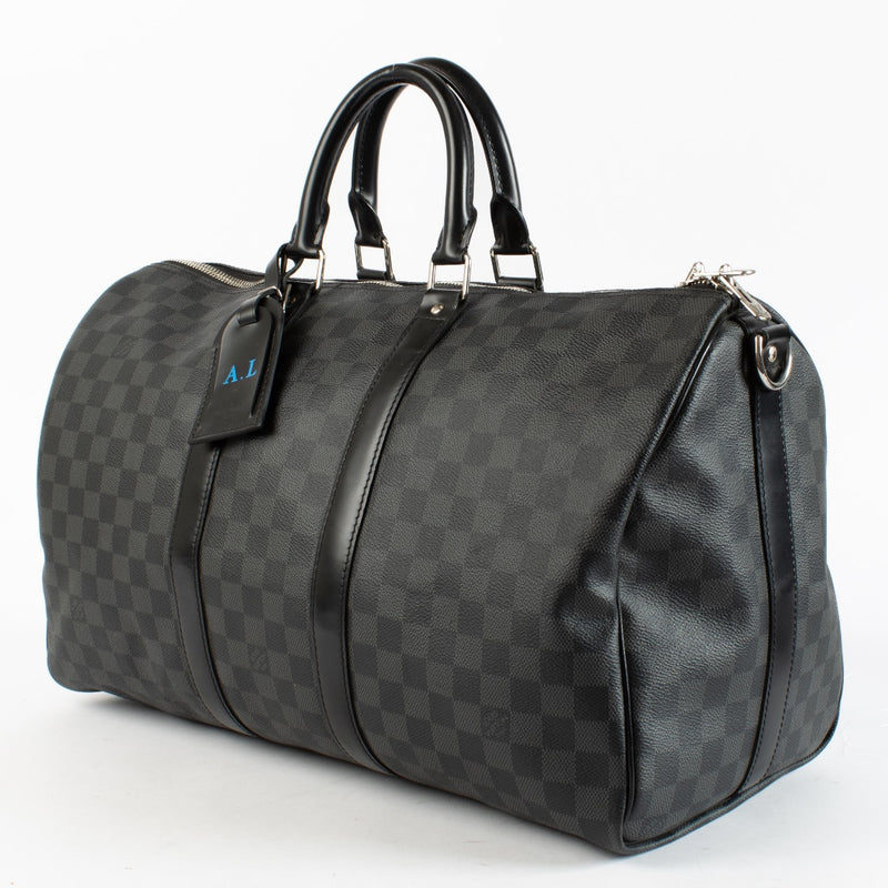 Authentic Second Hand Louis Vuitton Damier Graphite Keepall Bandouliere 45 on Labellov.com