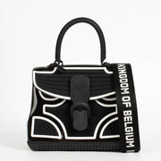Authentic pre-loved Delvaux Brillant MM The Champion black & white Crossbody on Labellov.com