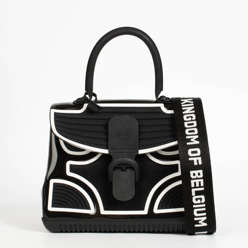 Authentic pre-loved Delvaux Brillant MM The Champion black & white Crossbody on Labellov.com