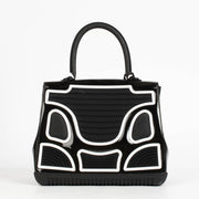 Authentic pre-loved Delvaux Brillant MM The Champion black & white Crossbody on Labellov.com