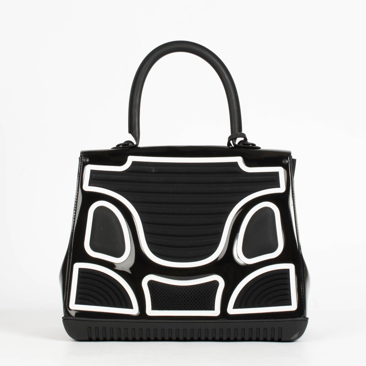 Authentic pre-loved Delvaux Brillant MM The Champion black & white Crossbody on Labellov.com