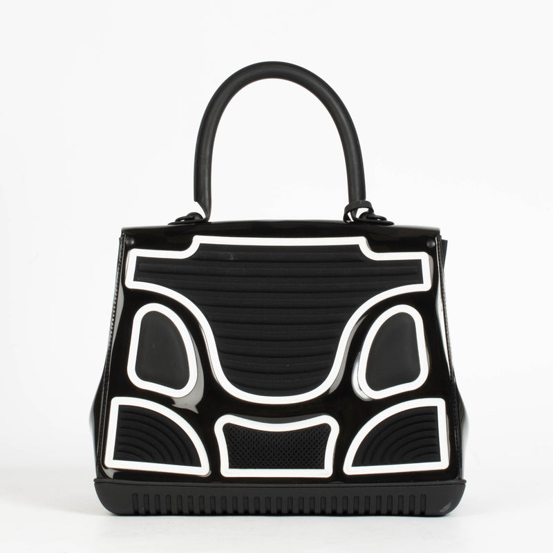 Authentic pre-loved Delvaux Brillant MM The Champion black & white Crossbody on Labellov.com