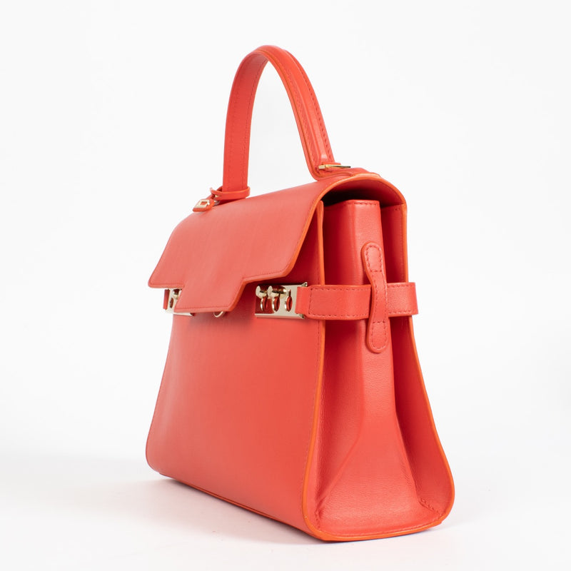 authentic preloved Delvaux Corail Calf Souple Tempête MM on Labellov.com