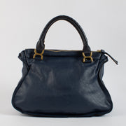 Shop 100% authentic second hand Chloé Blue Large Marcie Bag on Labellov.com