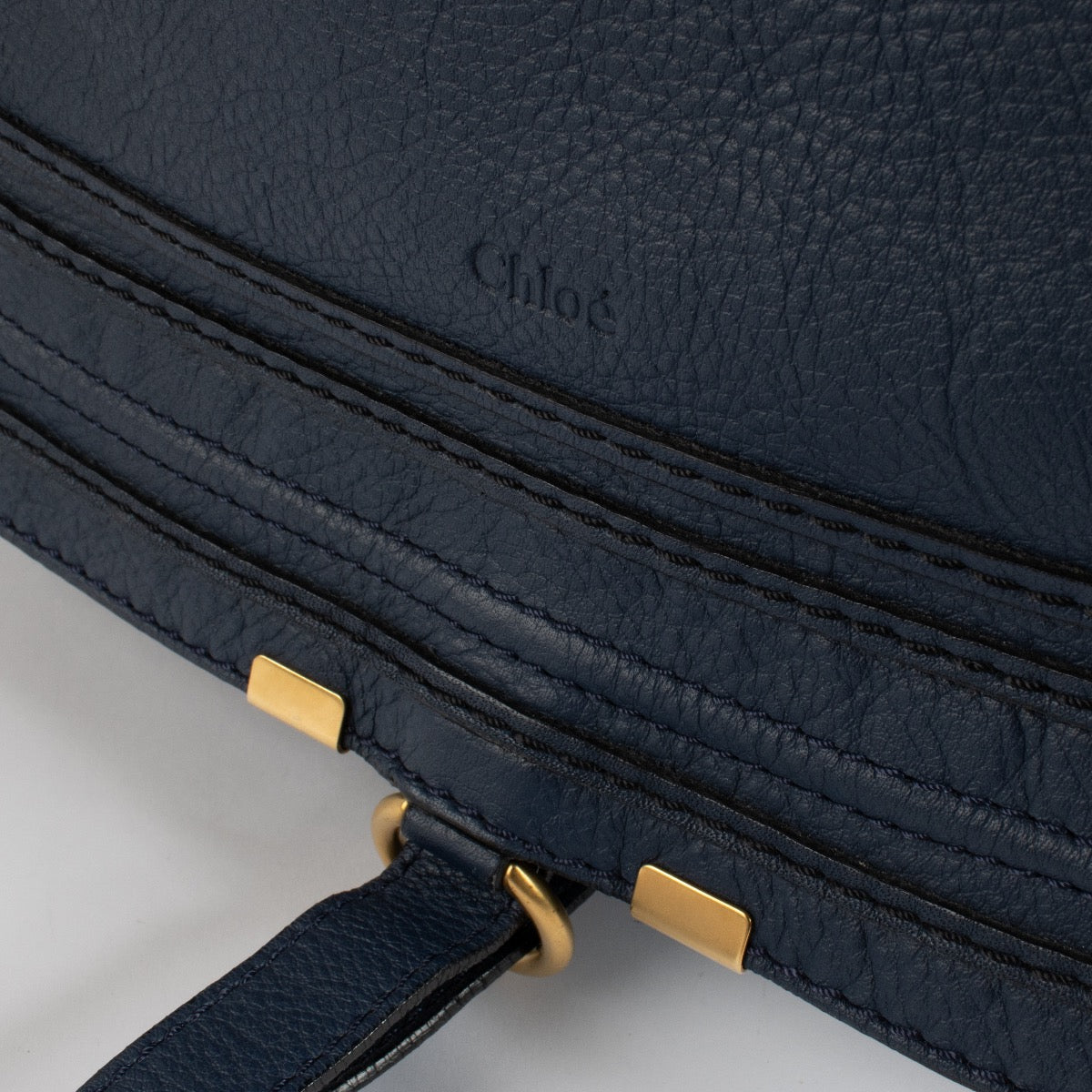 Shop 100% authentic second hand Chloé Blue Large Marcie Bag on Labellov.com