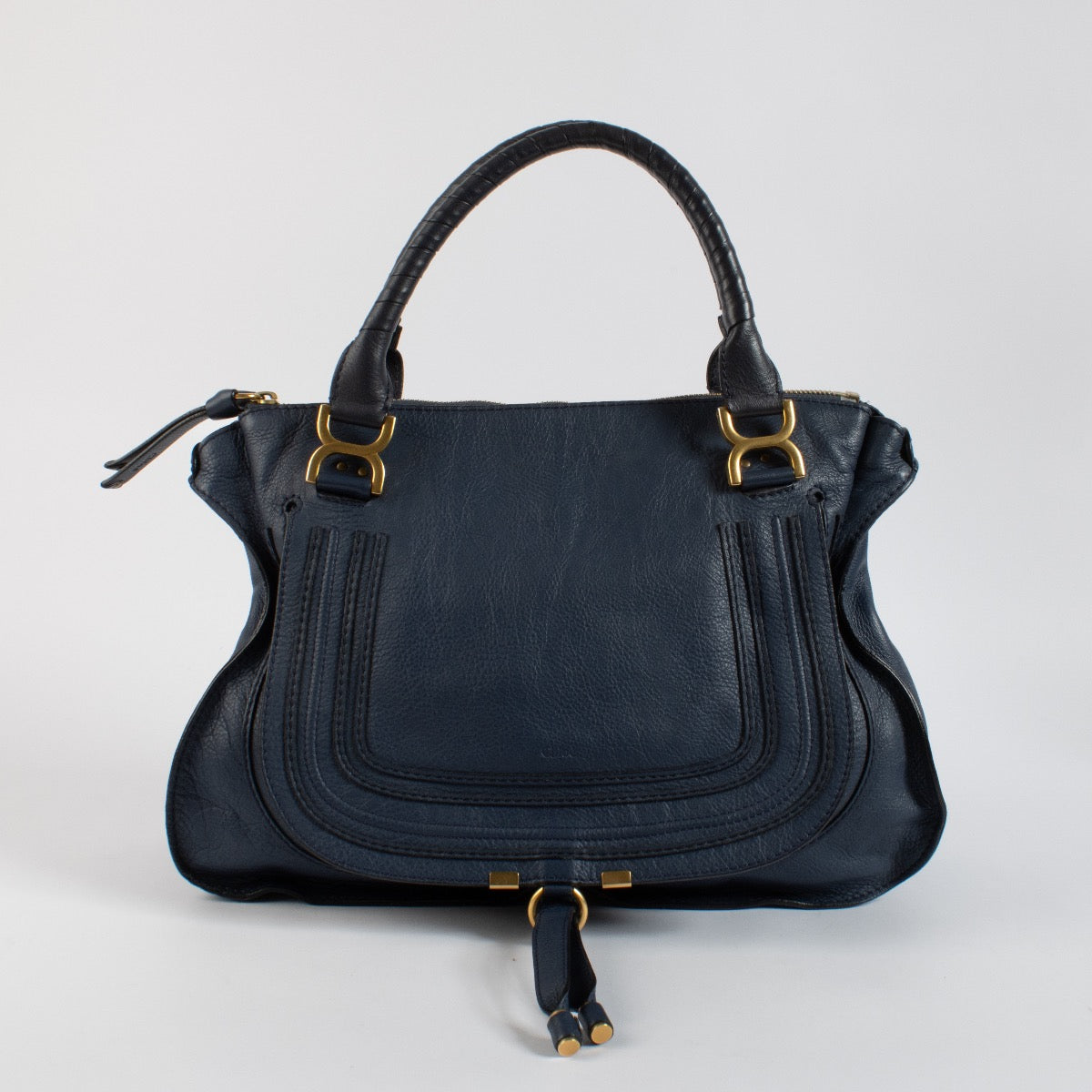 Shop 100% authentic second hand Chloé Blue Large Marcie Bag on Labellov.com