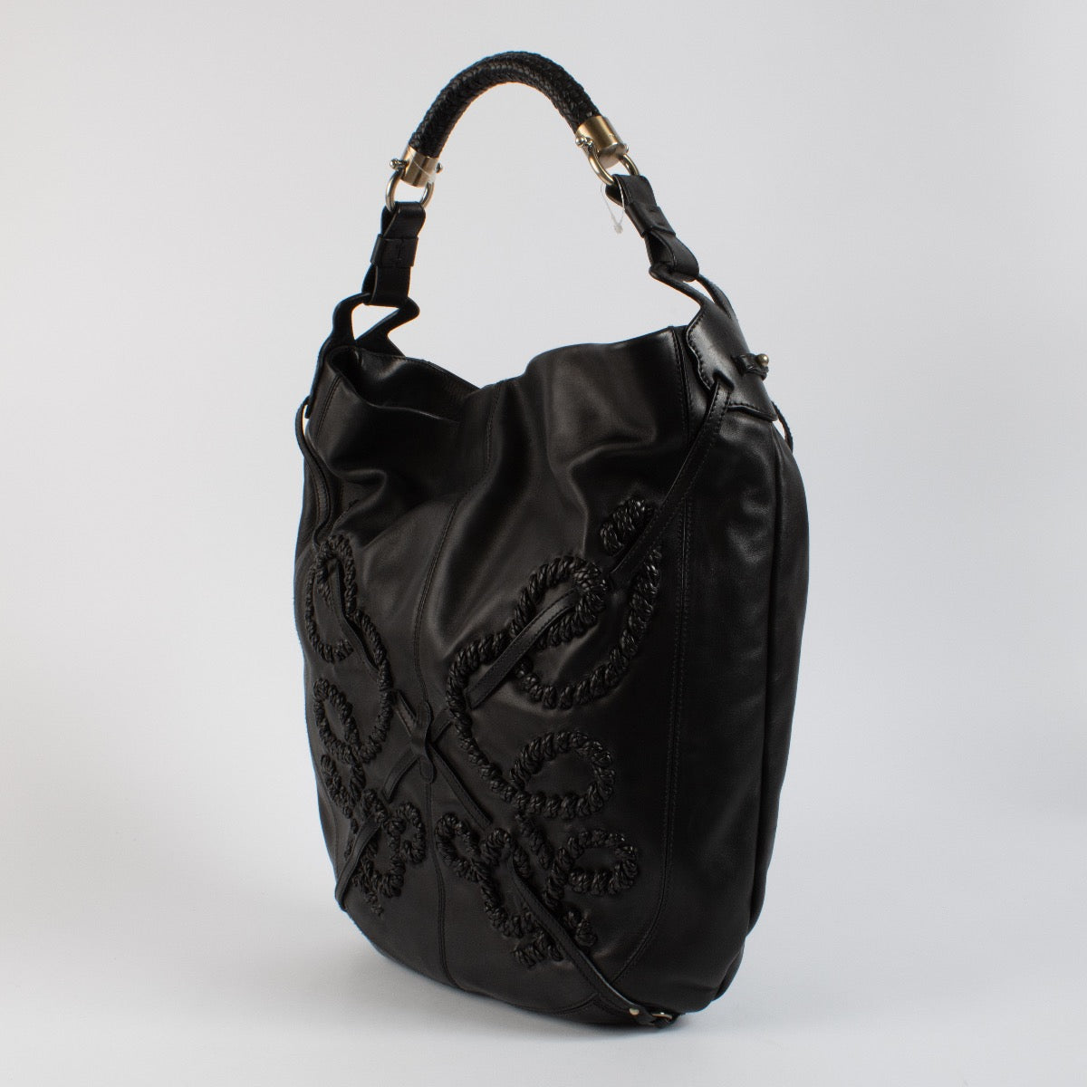 Shop 100% authentic second hand Ferragamo Black Large Hobo Bag on Labellov.com