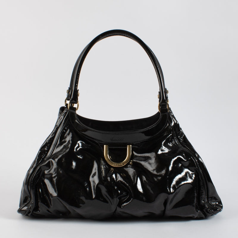Authentic second hand Gucci Black Patent Leather Bag on Labellov.com