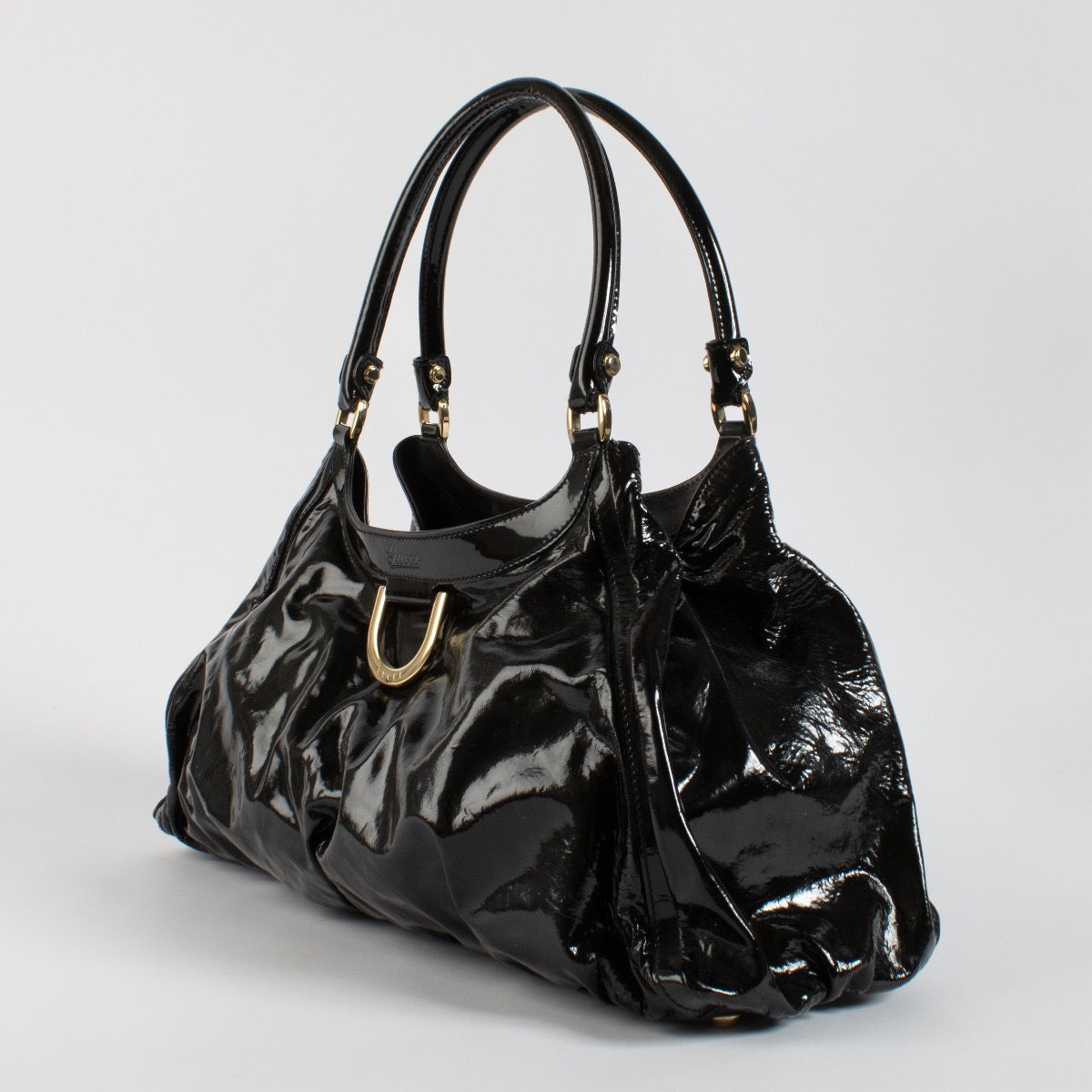 Authentic second hand Gucci Black Patent Leather Bag on Labellov.com
