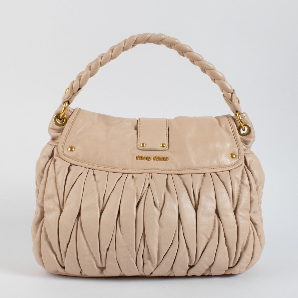 Shop 100% authentic second hand Miu Miu Beige Matelasse Bag on Labellov.com