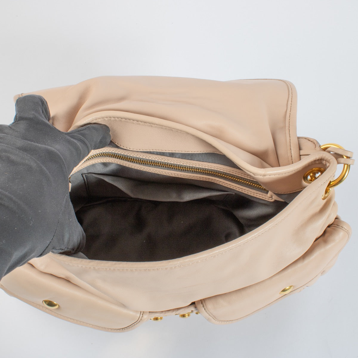 Shop 100% authentic second hand Miu Miu Beige Matelasse Bag on Labellov.com
