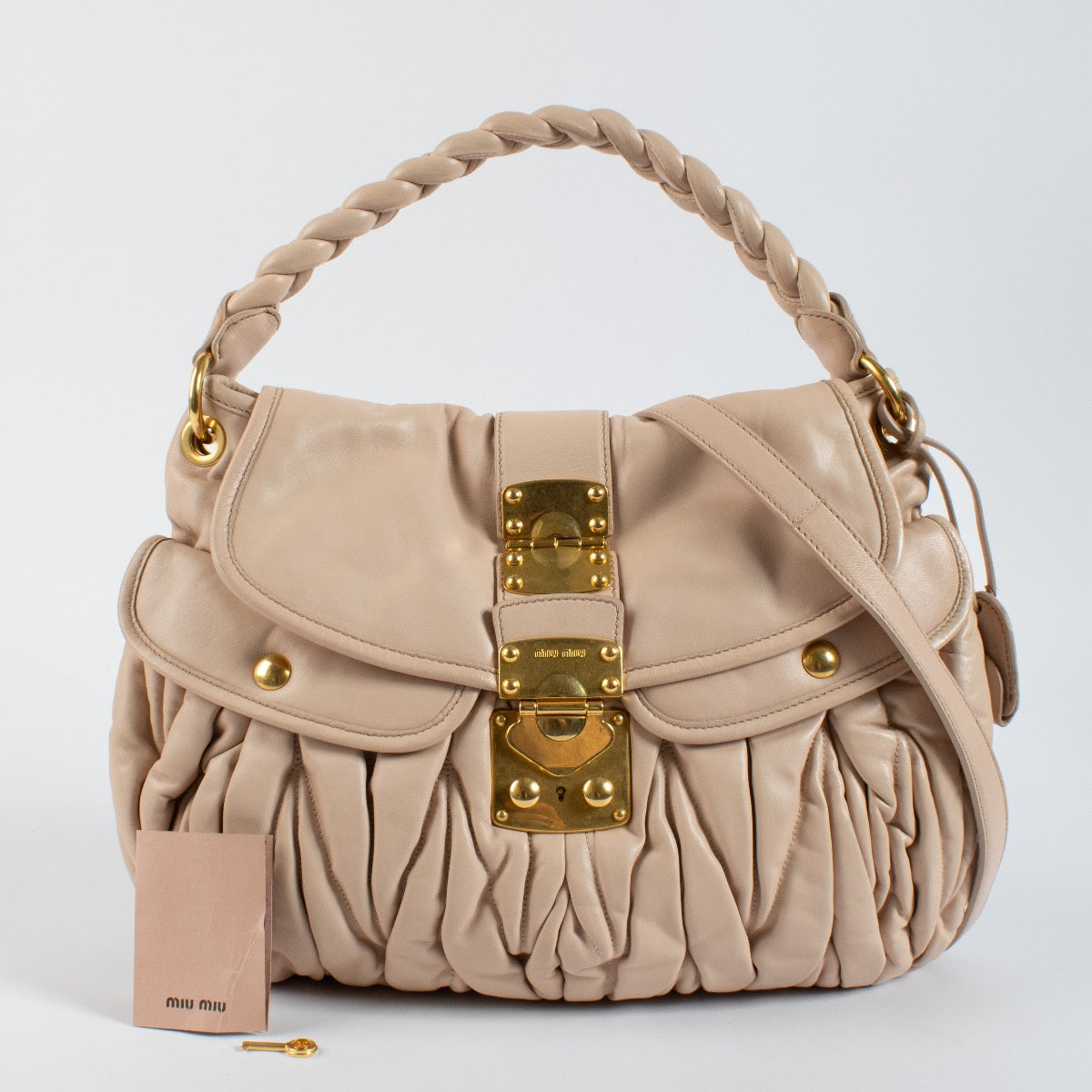 Shop 100% authentic second hand Miu Miu Beige Matelasse Bag on Labellov.com
