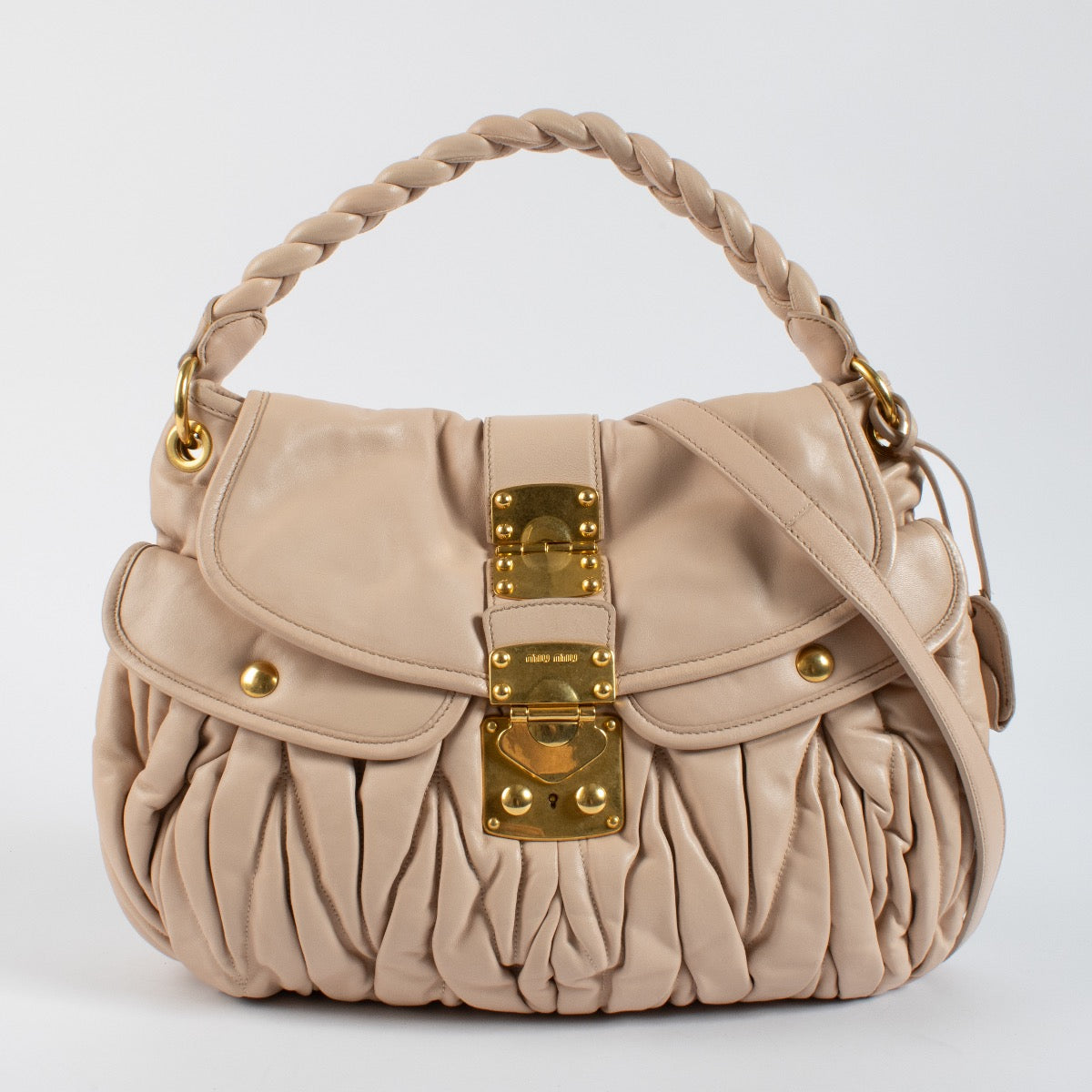 Shop 100% authentic second hand Miu Miu Beige Matelasse Bag on Labellov.com