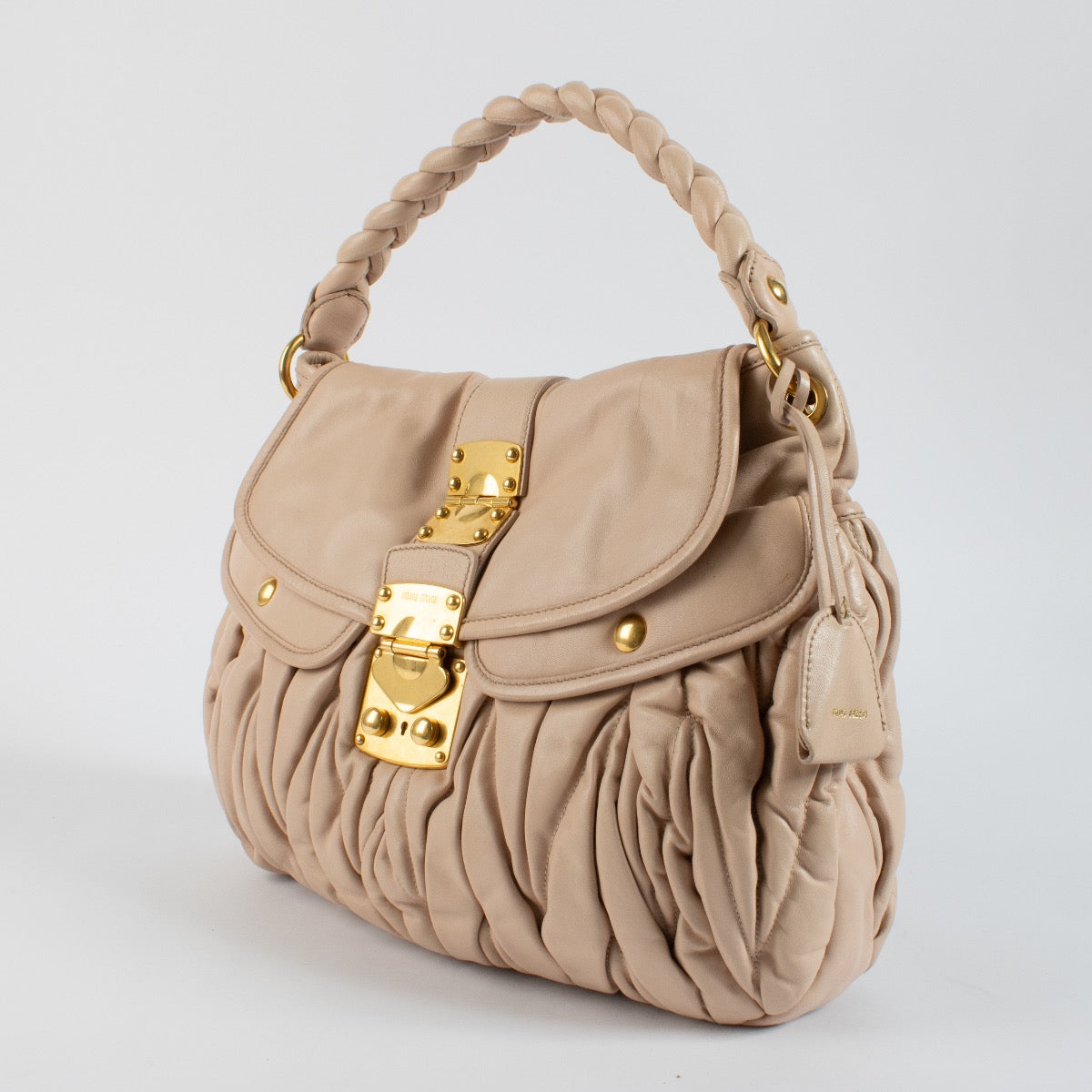 Shop 100% authentic second hand Miu Miu Beige Matelasse Bag on Labellov.com