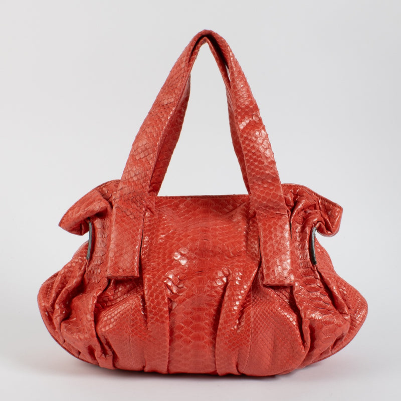 Shop 100% authentic second hand Zagliani Red Python Bag on Labellov.com