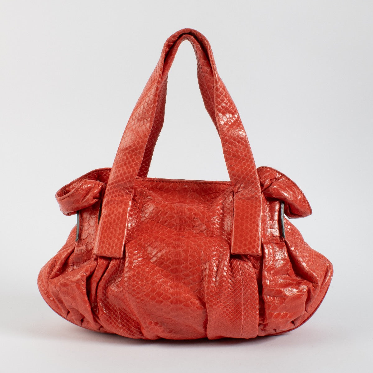 Shop 100% authentic second hand Zagliani Red Python Bag on Labellov.com