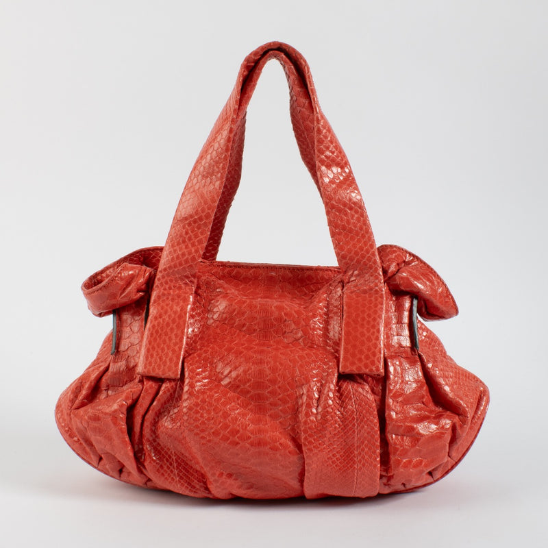 Shop 100% authentic second hand Zagliani Red Python Bag on Labellov.com