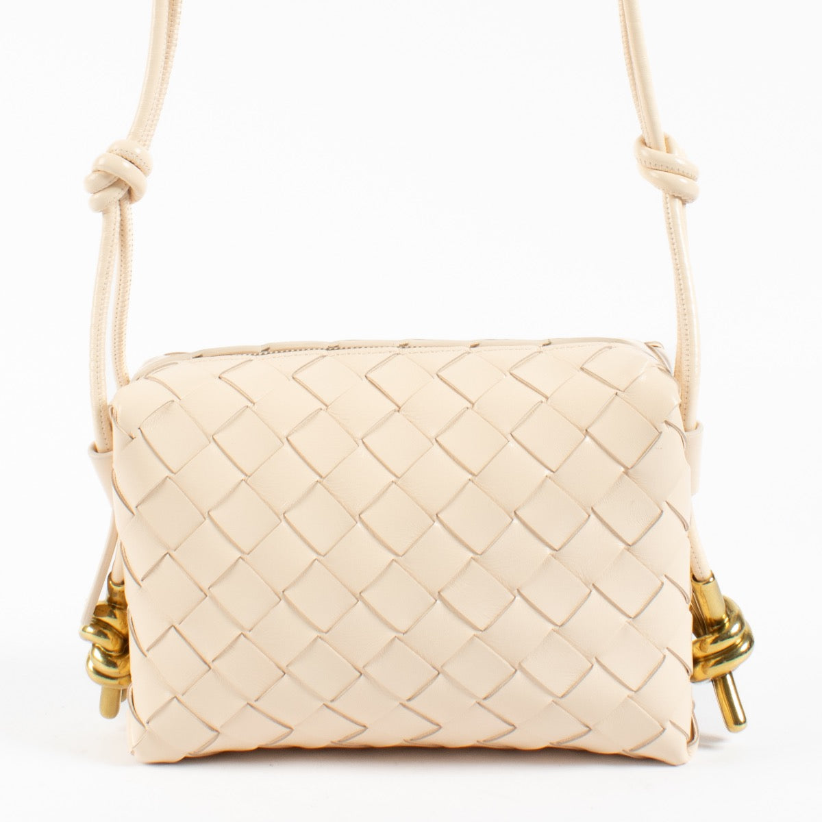 Authentic second hand Bottega Veneta Macaroon Mini Loop Metal Knots on Labellov.com