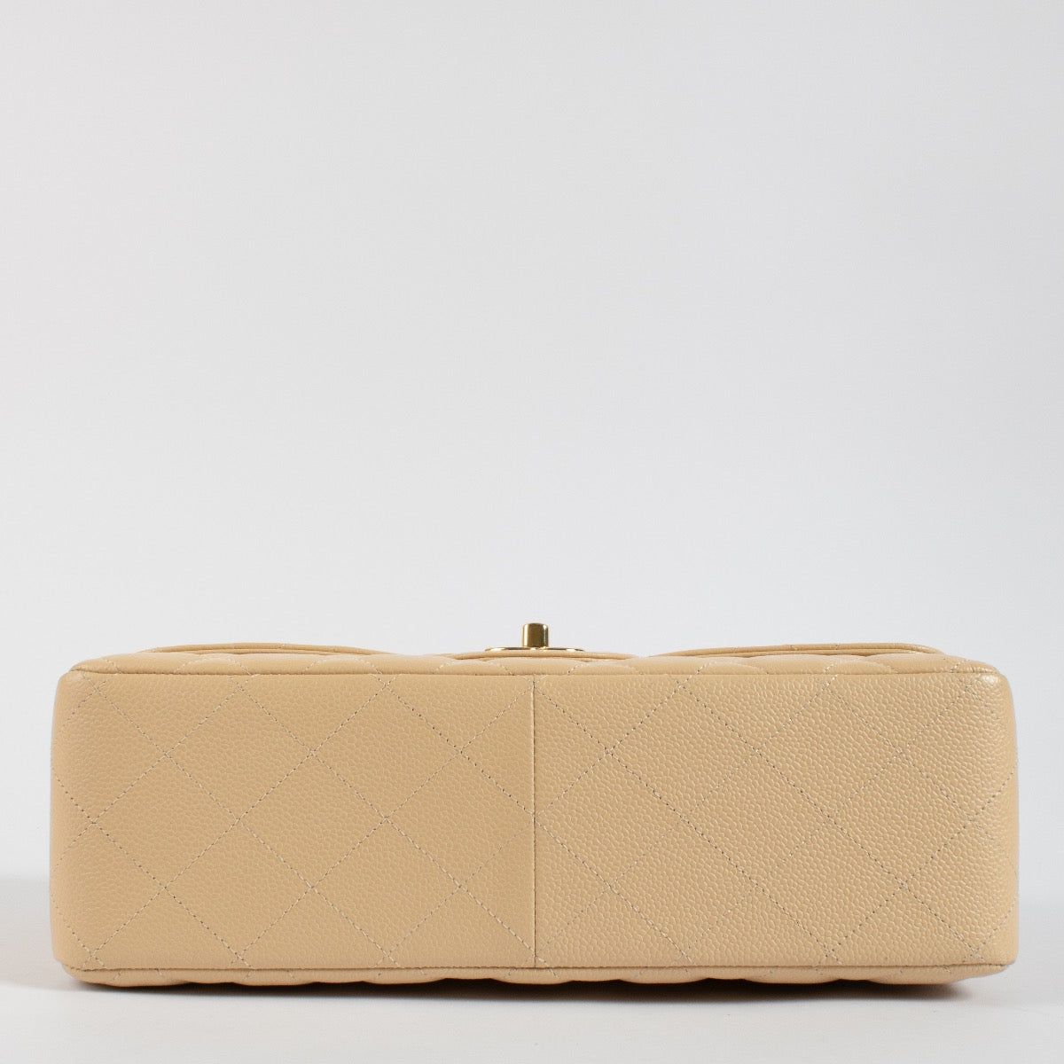 Authentic second hand Chanel Beige Caviar Large Classic Bag on Labellov.com