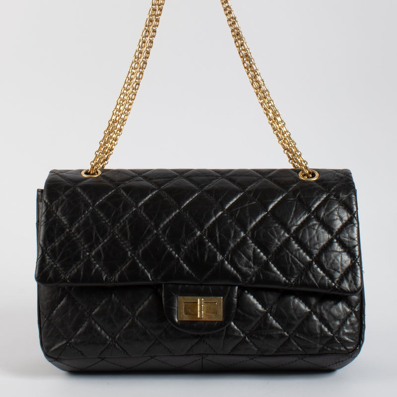 Authentic second hand Chanel Black Maxi 2.55 Bag on Labellov.com