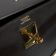 Shop authentic second hand vintage Hermès Kelly 32 Marron Box on www.labellov.com