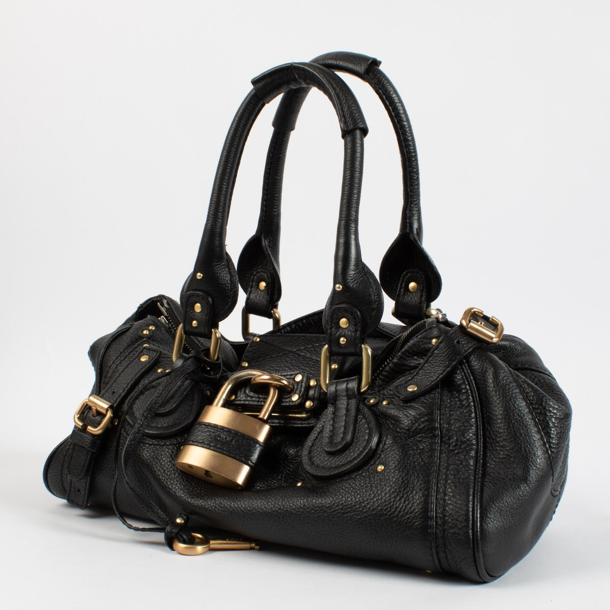 Chloe Black Padlock Bag