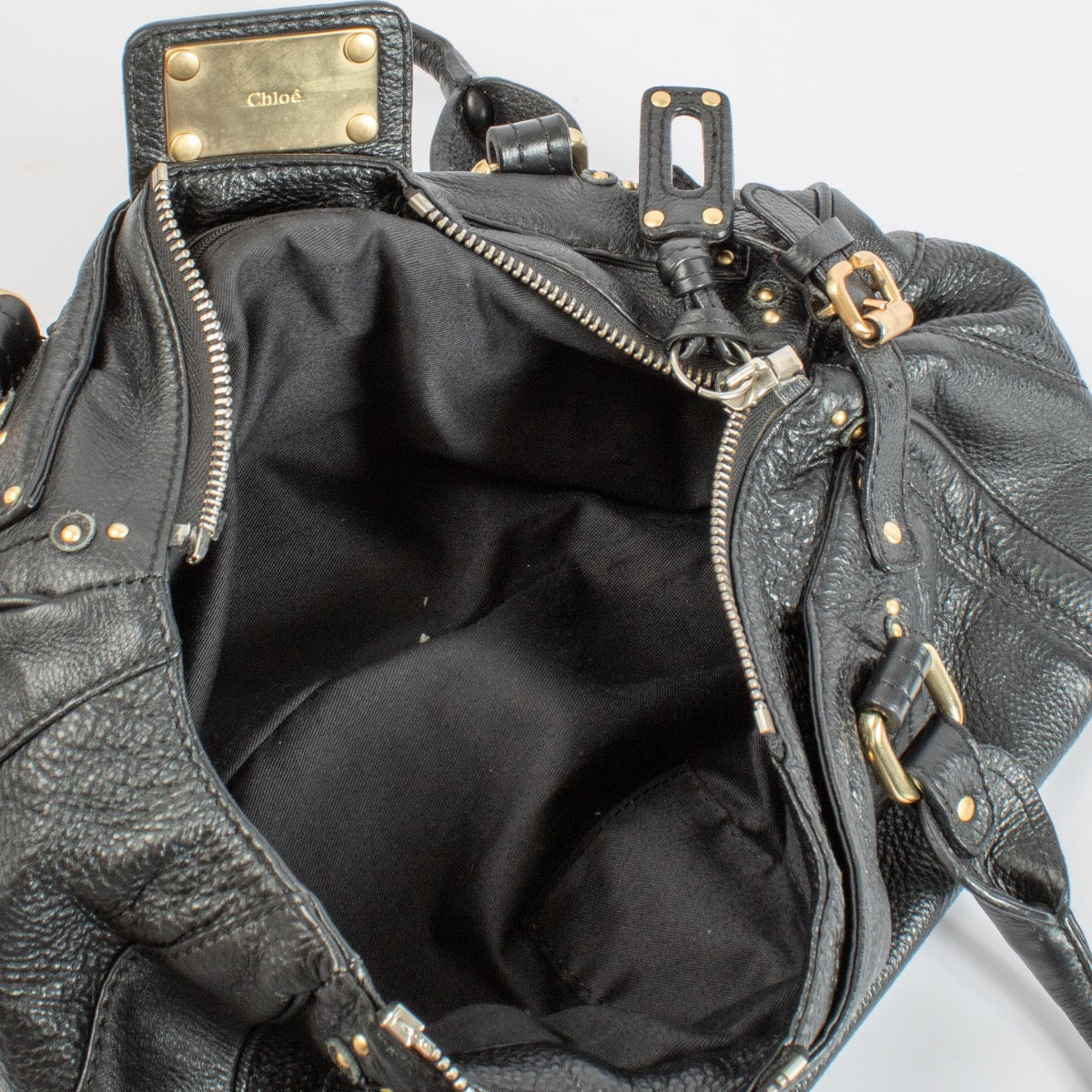Chloe Black Padlock Bag