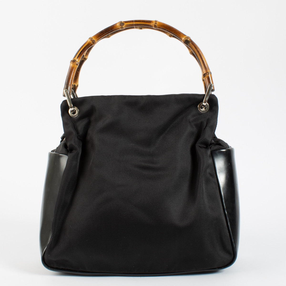 Authentic second hand Gucci Black Bamboo Top Handle on Labellov.com