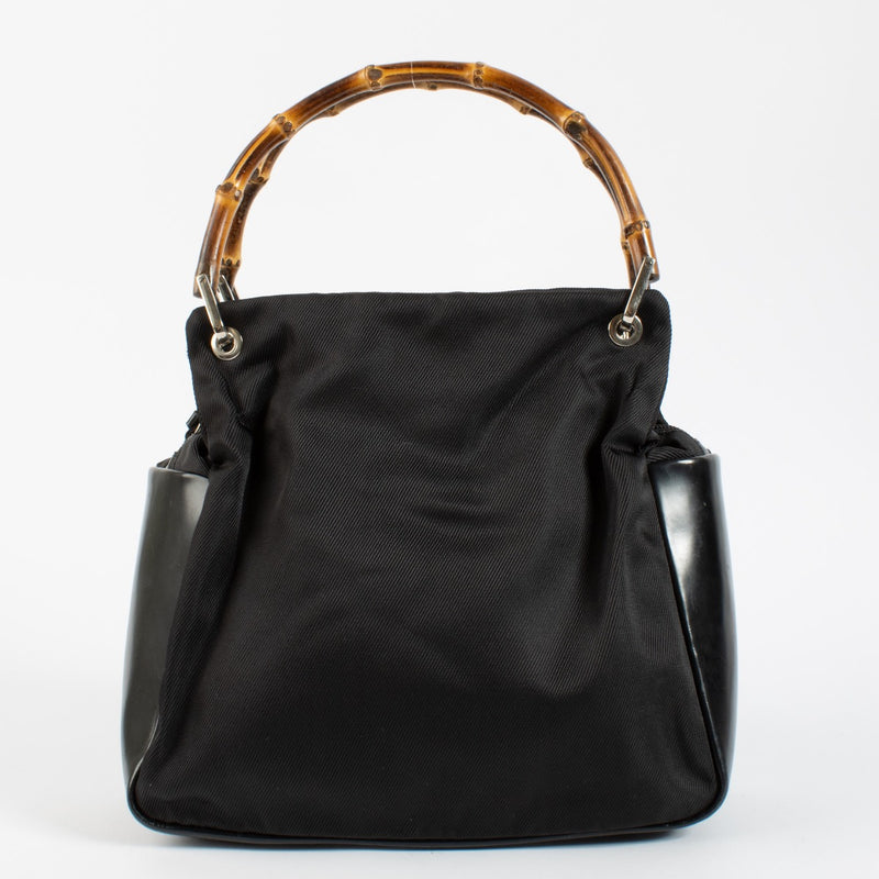 Authentic second hand Gucci Black Bamboo Top Handle on Labellov.com