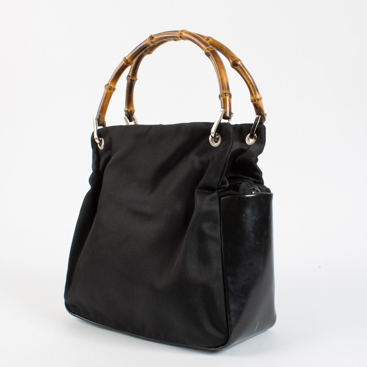 Authentic second hand Gucci Black Bamboo Top Handle on Labellov.com