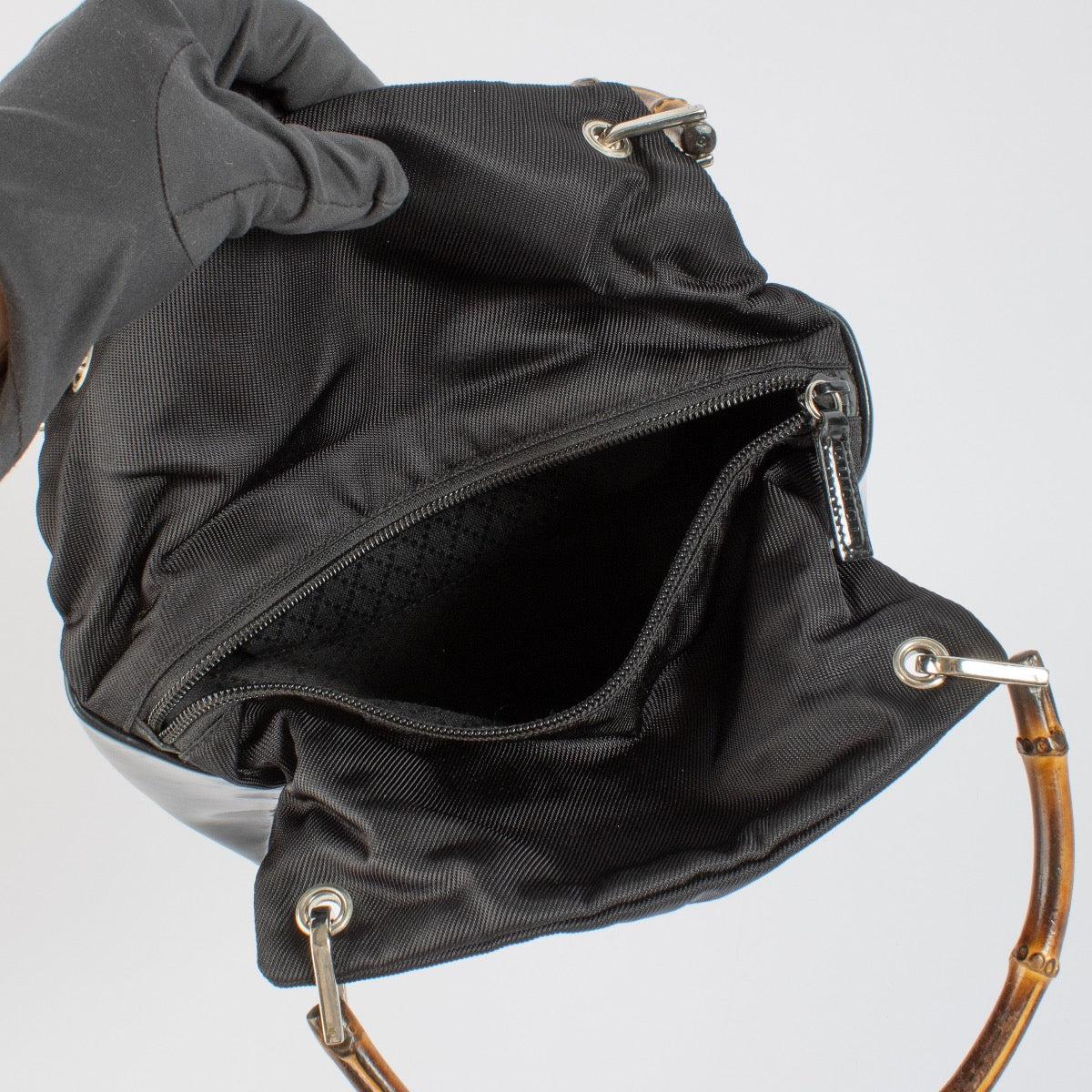 Authentic second hand Gucci Black Bamboo Top Handle on Labellov.com