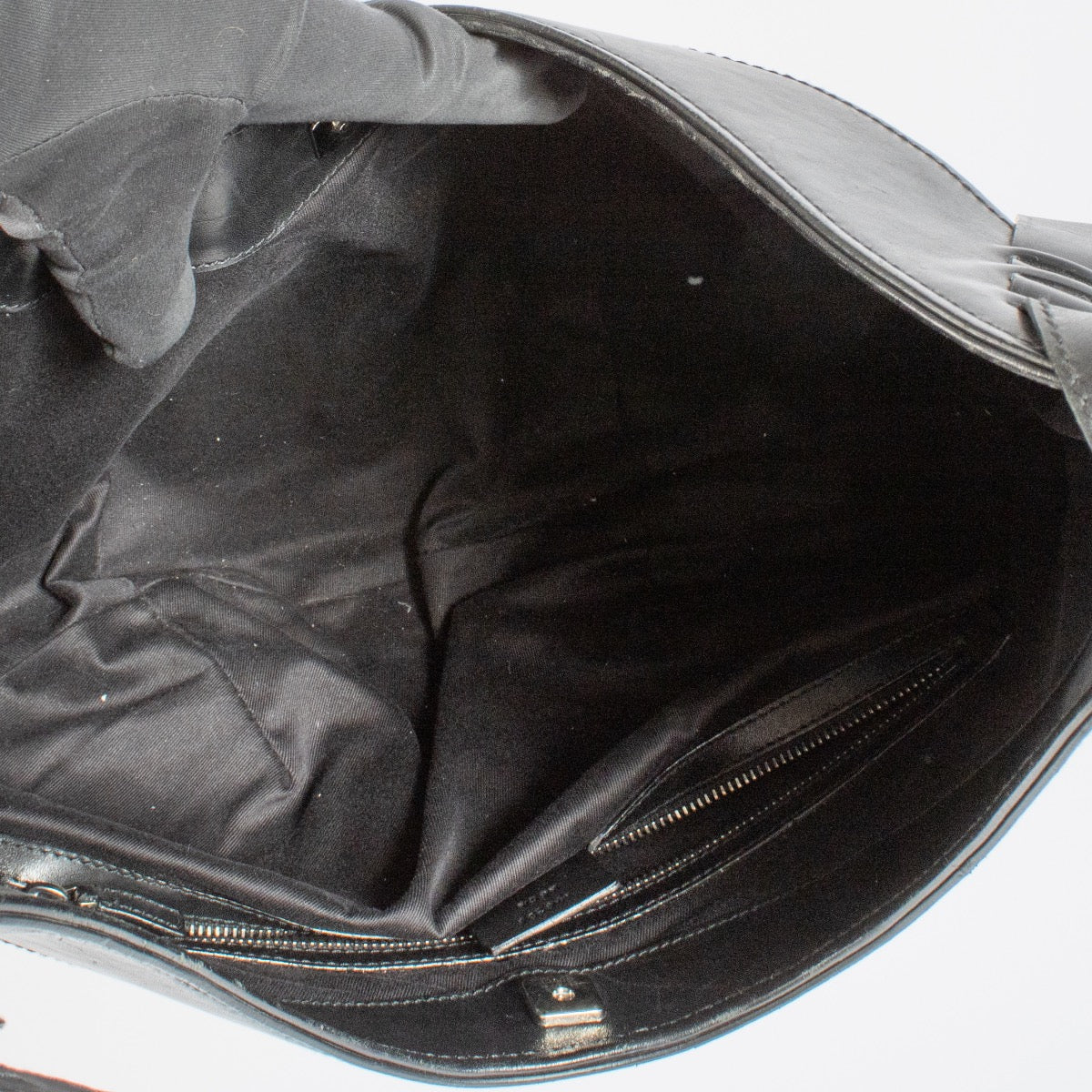 Gucci Black GG Canvas Half Moon Hobo Bag