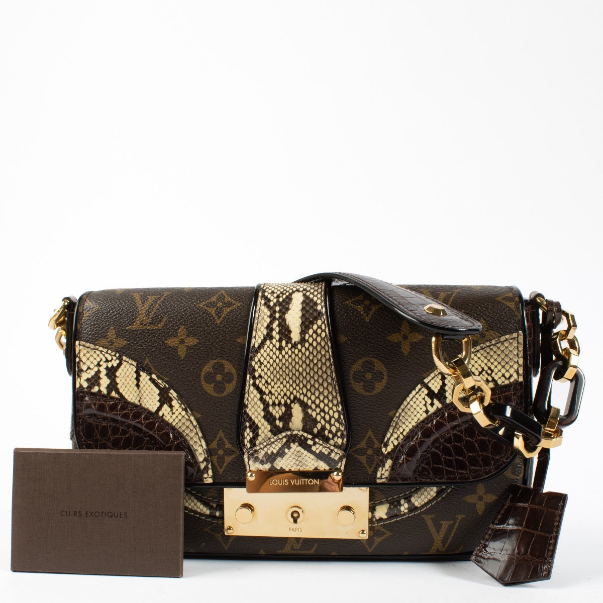 Shop 100% authentic second hand Louis Vuitton Python/Alligator Monogramissime Bag on Labellov.com