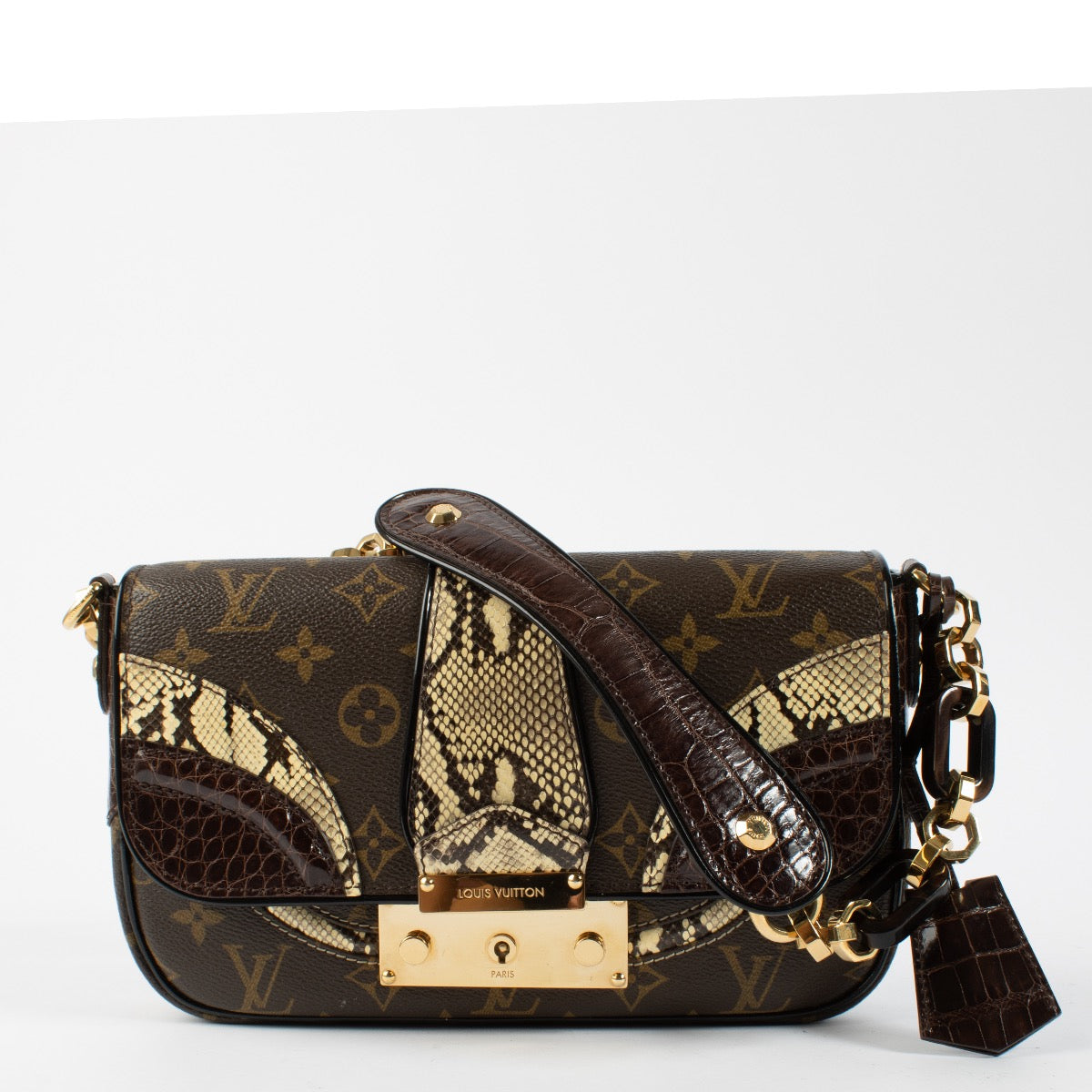 Shop 100% authentic second hand Louis Vuitton Python/Alligator Monogramissime Bag on Labellov.com