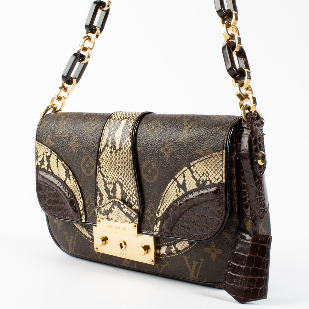 Shop 100% authentic second hand Louis Vuitton Python/Alligator Monogramissime Bag on Labellov.com