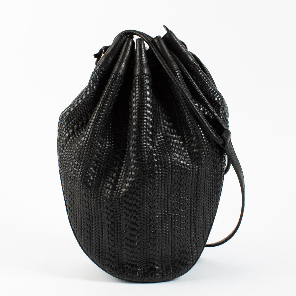 Authentic second hand Delvaux Black Toile de Cuir Tabarin Bag on Labellov.com