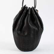 Authentic second hand Delvaux Black Toile de Cuir Tabarin Bag on Labellov.com