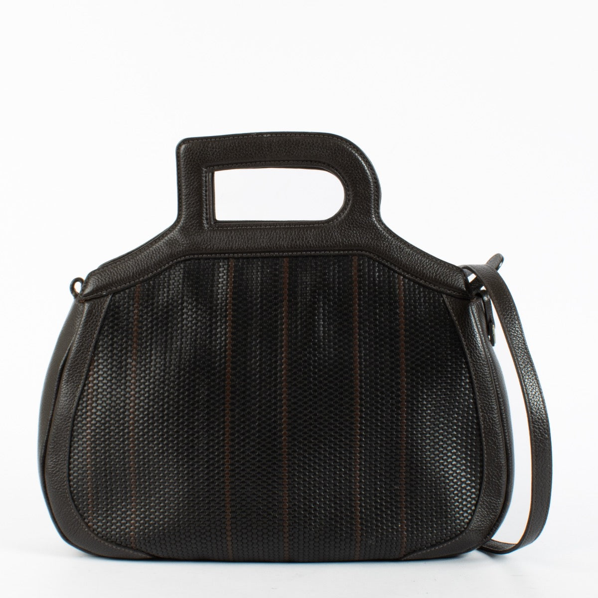 Authentic Preloved Delvaux Brown Tissage Simple Adriatique Bag on Labellov.com