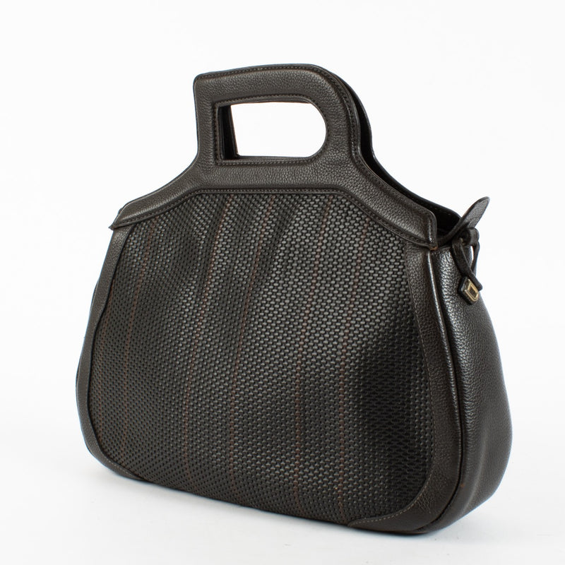 Authentic Preloved Delvaux Brown Tissage Simple Adriatique Bag on Labellov.com