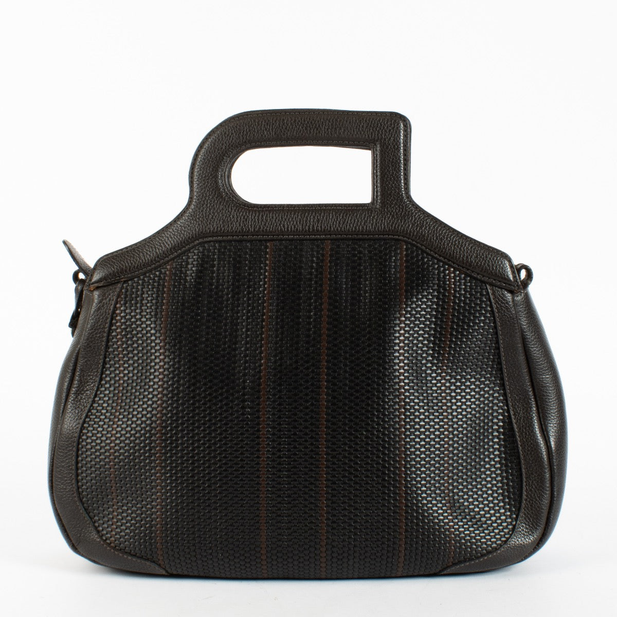 Authentic Preloved Delvaux Brown Tissage Simple Adriatique Bag on Labellov.com