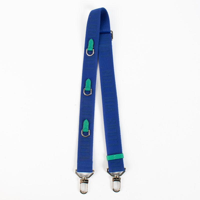 Louis Vuitton Blue/Green Taurillon Illusion Trio Pouch Bag Strap
