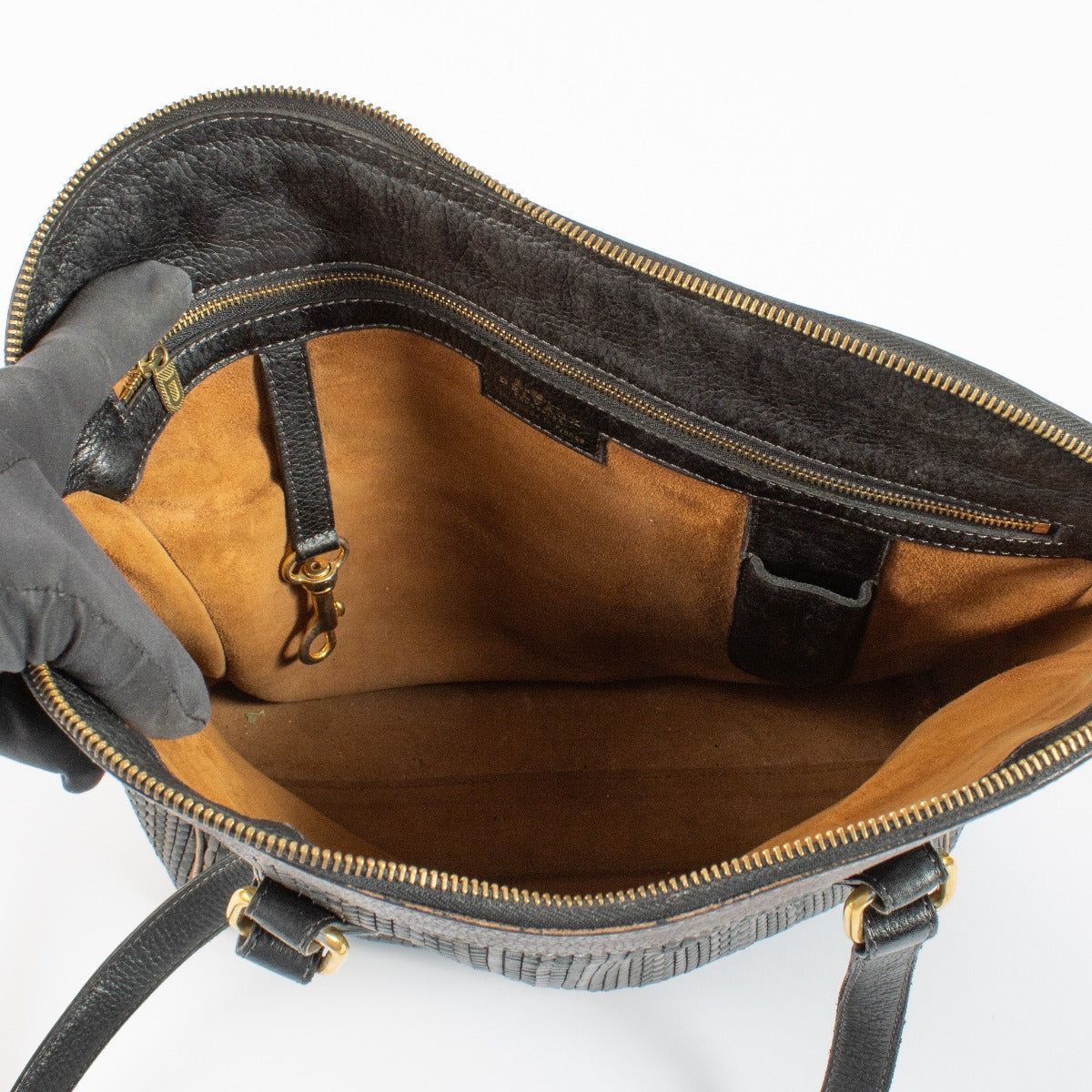 Delvaux Brown Toile De Cuir Parsac Bag