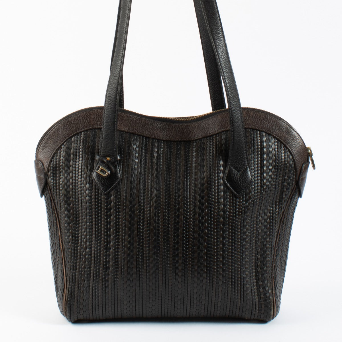 Delvaux Brown Toile De Cuir Parsac Bag