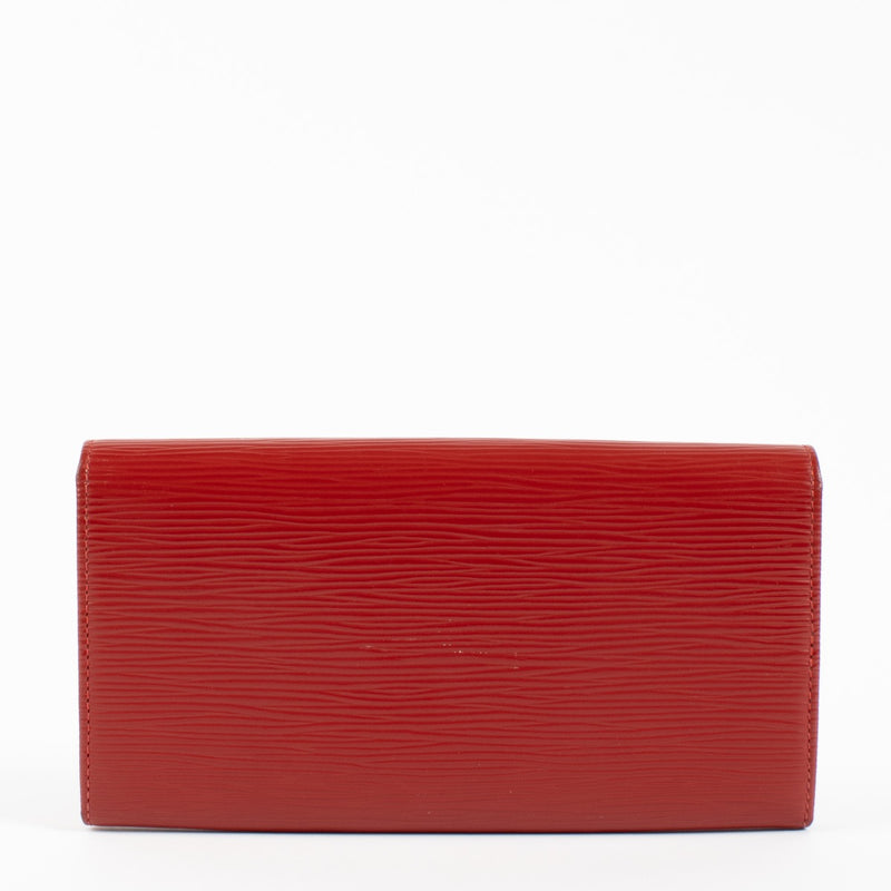 Authentic second hand Louis Vuitton Red Epi Leather Wallet on Labellov.com