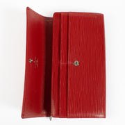 Authentic second hand Louis Vuitton Red Epi Leather Wallet on Labellov.com