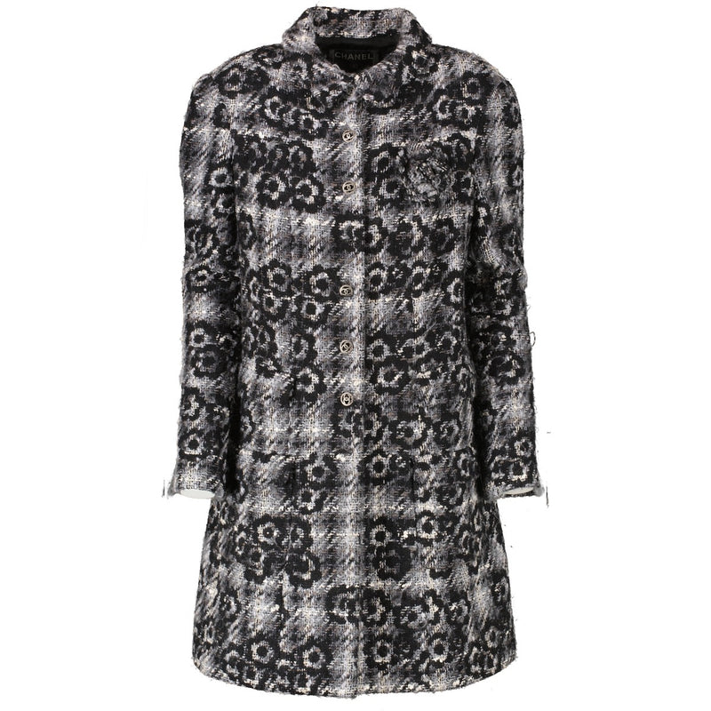 Chanel 05A Grey Tweed Jacket/Skirt/Hat Set - Size FR40