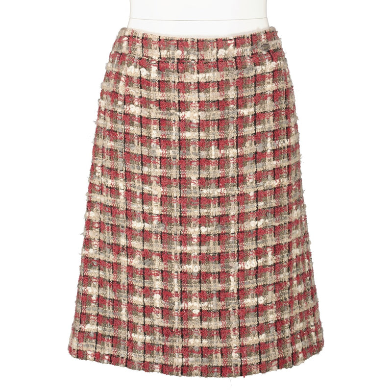 Shop 100% authentic secondhand Chanel Multicolor Tweed Skirt - FR42 on Labellov.com