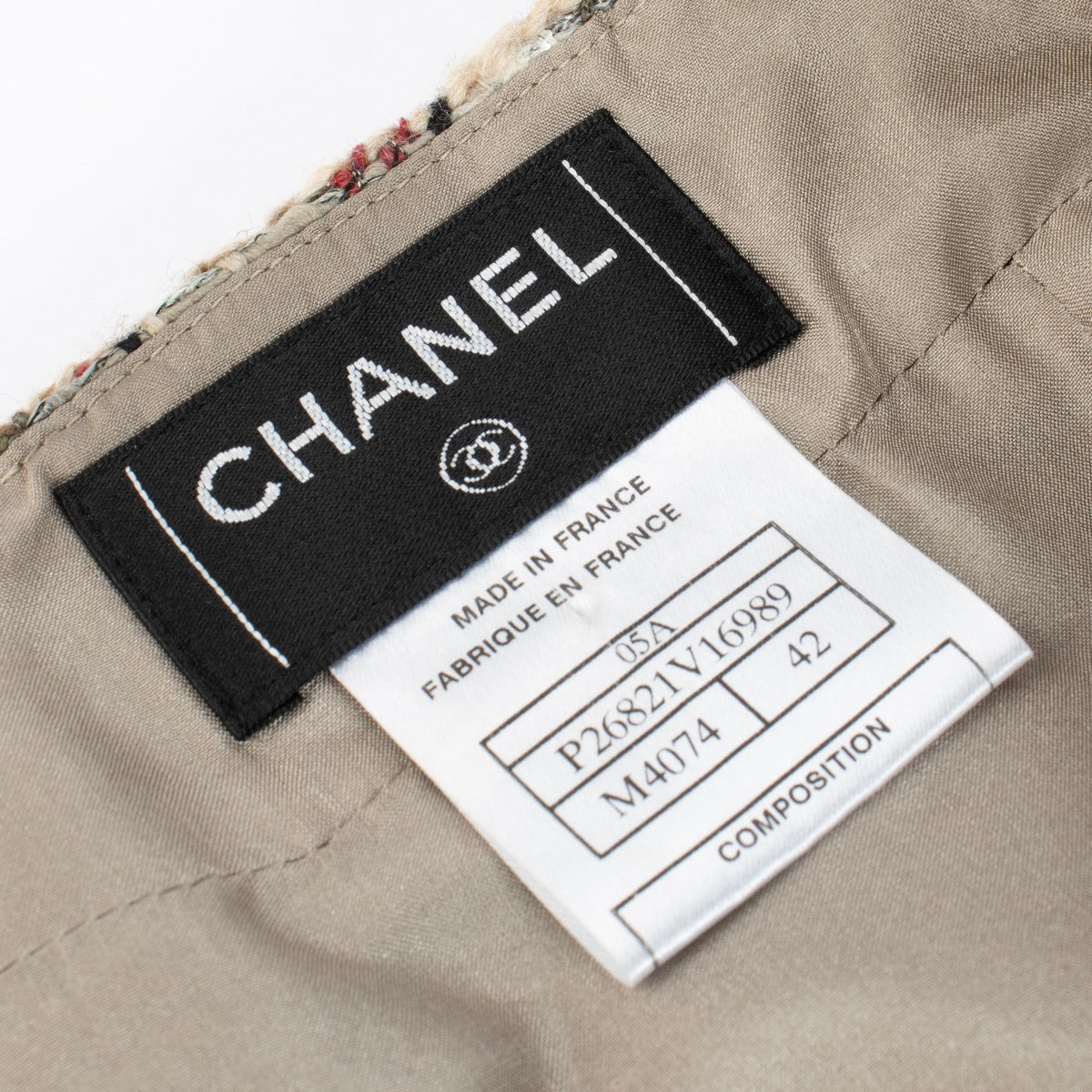 Shop 100% authentic secondhand Chanel Multicolor Tweed Skirt - FR42 on Labellov.com