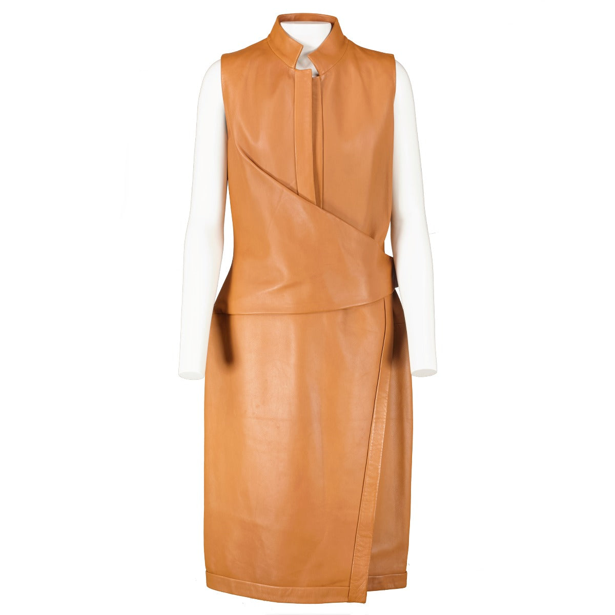 Loewe Camel Lambskin Dress