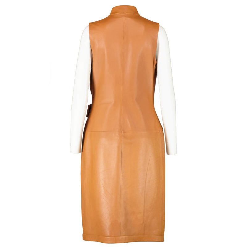 Loewe Camel Lambskin Dress
